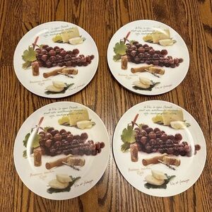 Set of 4 Cheese Plates NEVER BEEN USED!